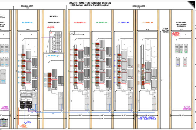 ATKDG-HWI-L-1.11 - TECH ROOM - LIGHTING PANEL ELEVATION - TECH & MECH