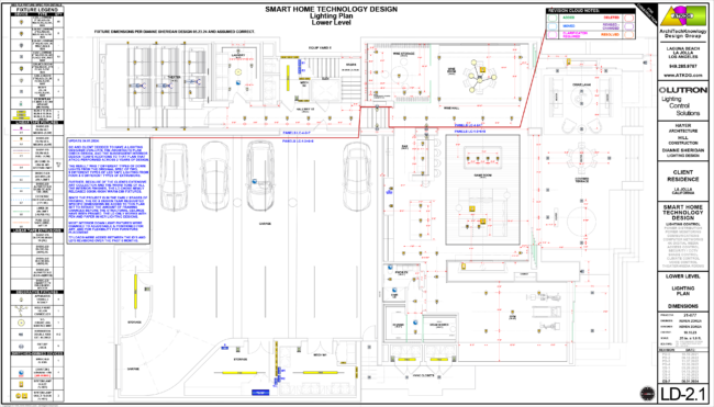 LD-2.1 LIGHTING PLAN DIMENSIONS - LL - RV CS-7