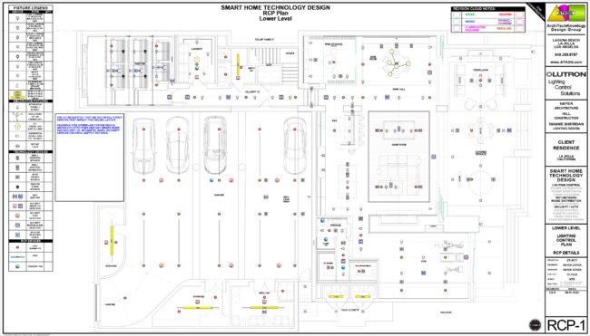 RCP-1 LIGHTING CONTROL PLAN - RCP DETAILS - RV CS-8